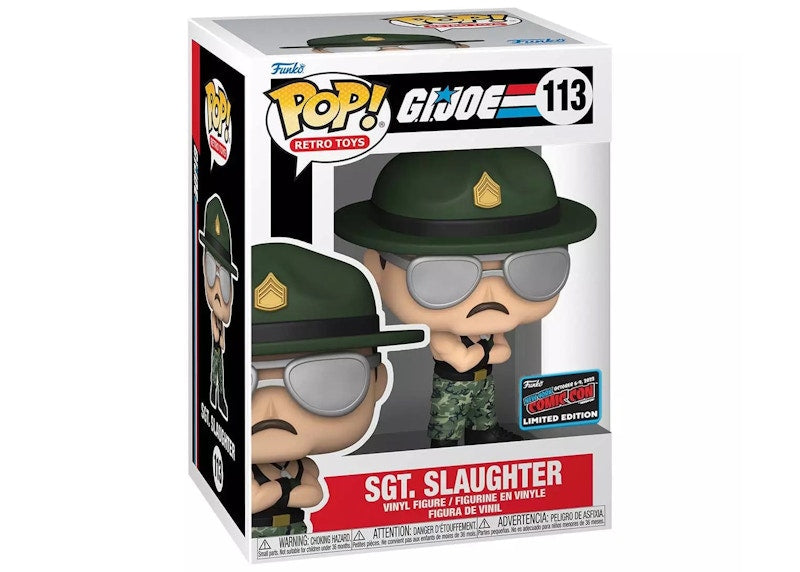 Funko Pop! Retro Toys G.I. Joe Sgt. Slaughter 2022 NYCC Exclusive Figure #113