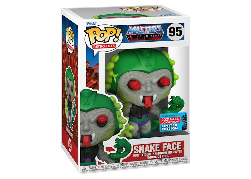 Funko Pop! Retro Toys Masters Of The Universe Snake Face 2021 Fall Convention Exclusive Figure #95