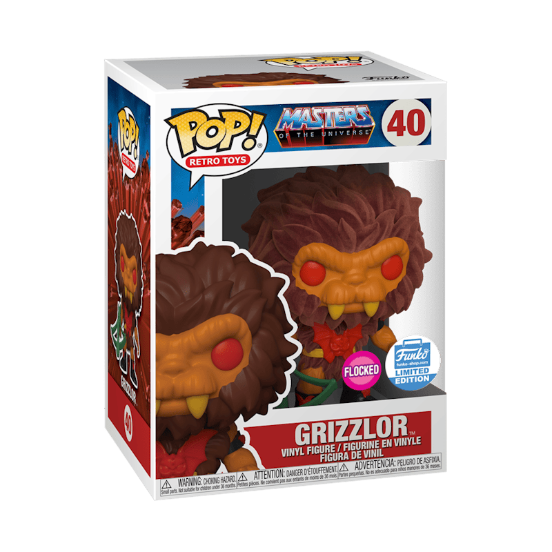 Funko Pop! Retro Toys Masters of the Universe Grizzlor (Flocked) Funko Shop Exclusive Figure #40