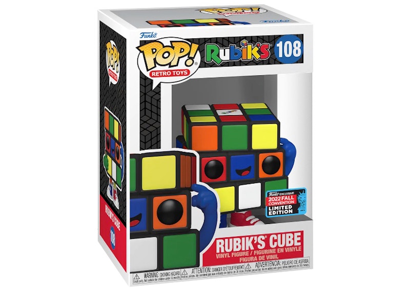 Funko Pop! Retro Toys Rubik's (Rubik's Cube) 2022 Fall Convention Exclusive Figure #108