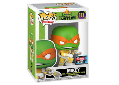 Funko Pop! Retro Toys Teenage Mutant Ninja Turtles x Power Rangers Mikey 2022 Fall Convention Exclusive Figure #111