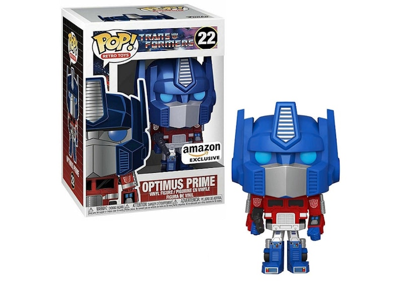 Funko Pop! Retro Toys Transformers Metallic Optimus Prime Exclusive Figure #22