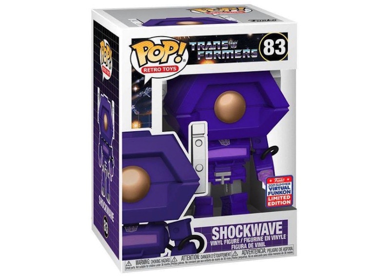 Funko Pop! Retro Toys Transformers Shockwave 2021 Summer Virtual Funkon Exclusive Figure #83