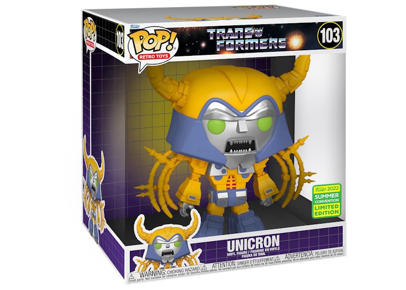 Funko Pop! Retro Toys Transformers Unicron 10 Inch 2022 Summer Convention Exclusive Figure #103