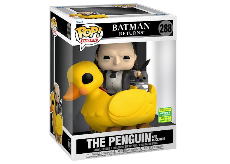 Funko Pop! Rides Batman Returns The Penguin and Duck Ride 2022 Summer Convention Exclusive Figure #288