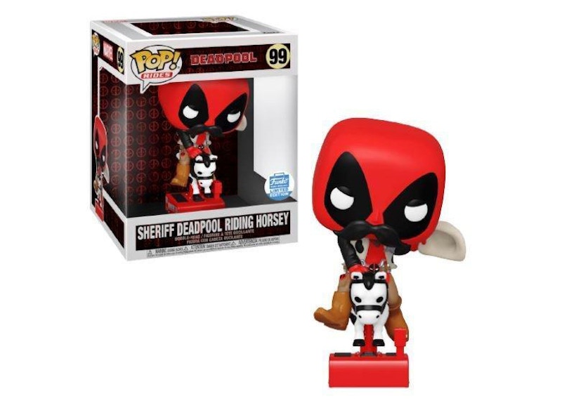 Funko Pop! Rides Deadpool Sheriff Deadpool Riding Horsey Funko Exclusive Figure #99