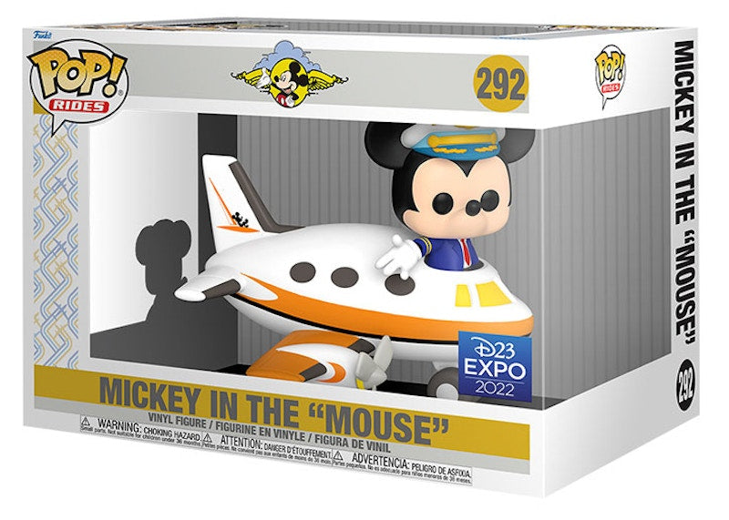Funko Pop! Rides Disney Mickey in the "Mouse" 2022 D23 Expo Exclusive Figure #292