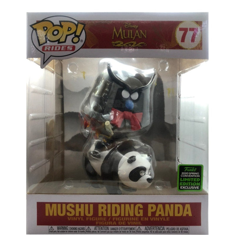 Funko Pop! Rides Disney Mulan Musha Riding Panda Spring Convention Figure #77