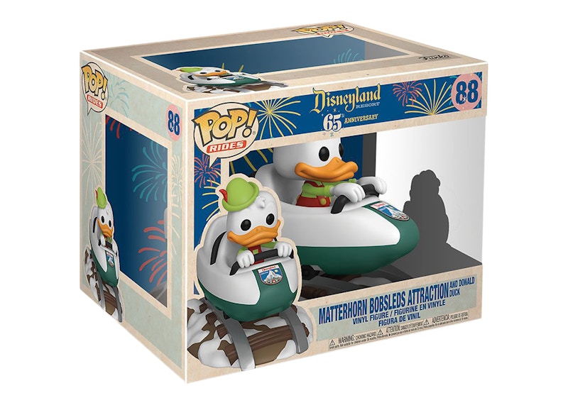 Funko Pop! Rides Disneyland Resort 65th Anniversary Matterhorn Bobsleds Attraction with Donald Duck Figure #88