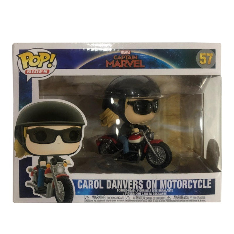 Funko Pop! Rides Marvel Captain Marvel Carol Danvers on Motorcycle Figure #57