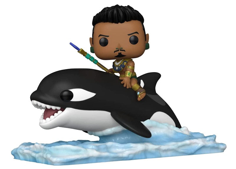 Funko Pop! Rides Marvel Studios Black Panther Wakanda Forever Namor with Orca Figure #116