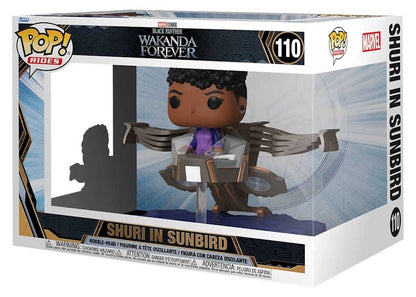 Funko Pop! Rides Marvel Studios Black Panther Wakanda Forever Shuri in Sunbird Figure #110