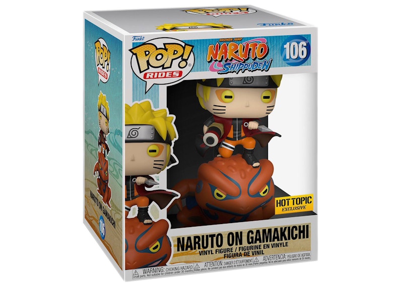 Funko Pop! Rides Narruto Shippuden - Naruto On Gamakichi Hot Topic Exclusive Figure #106