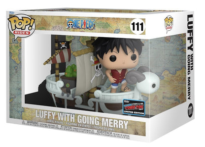 Funko Pop! Rides One Piece Luffy with Going Merry 2022 NYCC Exclusive Figure #111