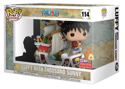 Funko Pop! Rides One Piece Luffy with Thousand Sunny 2022 CCXP Exclusive Figure #114