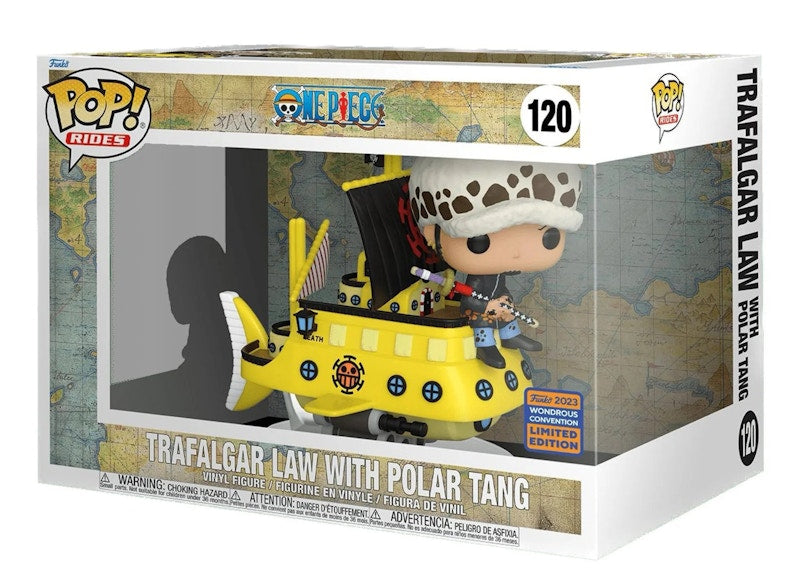 Funko Pop! Rides One Piece Trafalgar Law with Polar Tang 2023 Wondrous Convention Exclusive Figure #120