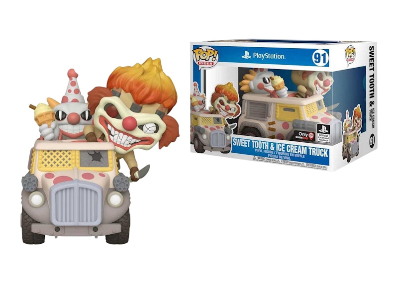 Funko Pop! Rides Playstation Sweet Tooth & Ice Cream Truck GameStop Exclusive Figure #91