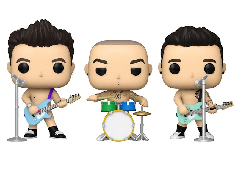 Funko Pop! Rocks Blink-182 Mark Hoppus, Travis Barker, Tom Delonge 3-Pack