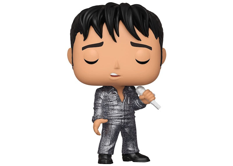 Funko Pop! Rocks Elvis Presley (Elvis '68 Comeback Special) Diamond Entertainment Earth Exclusive Figure #188