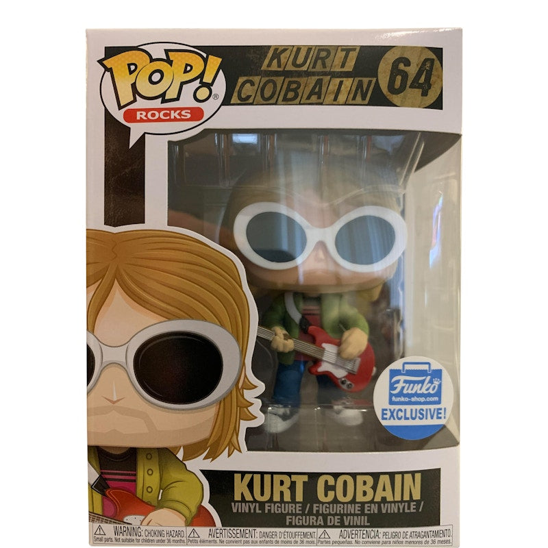 Funko Pop! Rocks Kurt Cobain Funko Shop Exclusive Figure #64