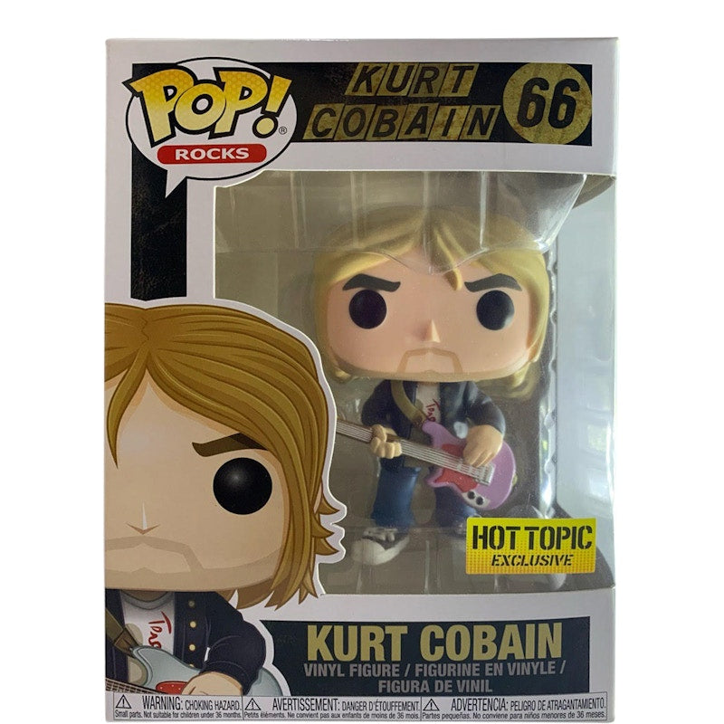 Funko Pop! Rocks Kurt Cobain Hot Topic Exclusive Figure #66