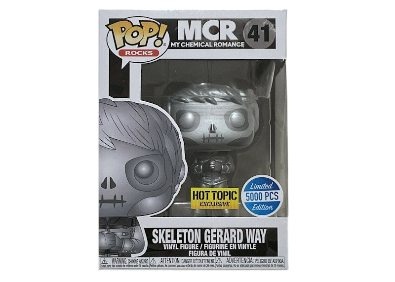 Funko Pop! Rocks My Chemical Romance Skeleton Gerard Way Hot Topic Exclusive /5000 Figure #41