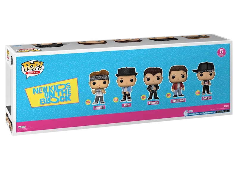 Funko Pop! Rocks New Kids On The Block Walmart Exclusive 5-Pack