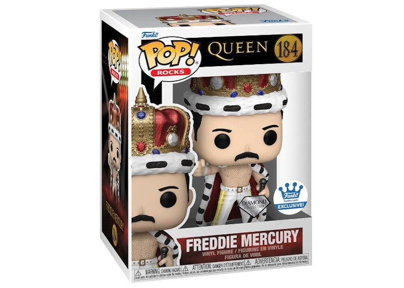 Funko Pop! Rocks Queen Freddie Mercury Diamond Collection Funko Shop Exclusive Figure #184