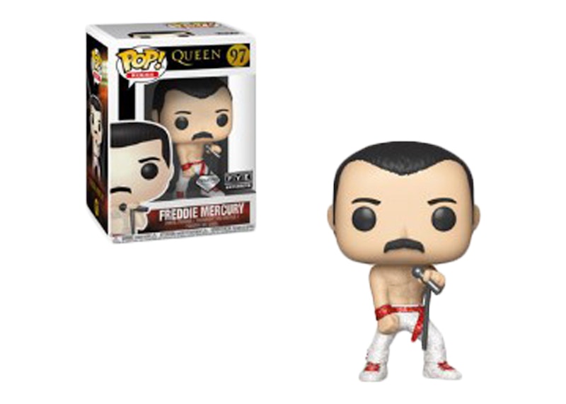 Funko Pop! Rocks Queen Freddie Mercury Shirtless Diamond FYE Exclusive Figure #97