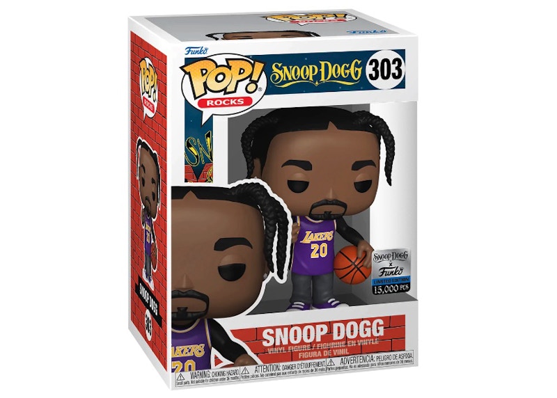 Funko Pop! Rocks Snoop Dogg (In Purple Lakers Jersey) Snoop Dogg x Funko Exclusive (LE 15,000) Figure #303