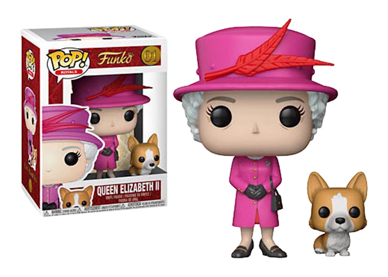 Funko Pop! Royals Queen Elizabeth II Pink Figure #01