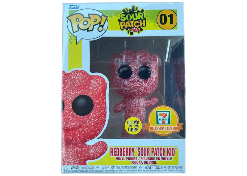 Funko Pop! Sour Patch Kids Redberry Sour Patch Kid GITD 7-Eleven Exclusive Figure #01