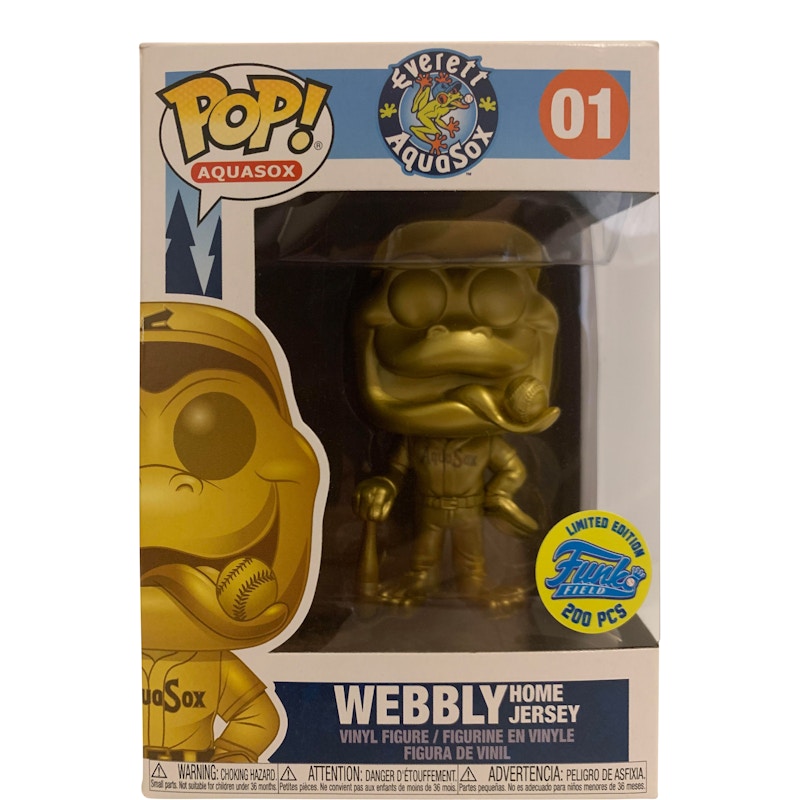 Funko Pop! Sports Aquasox Everett Aquasox Webbly Home Jersey (Gold) Funko Field Figure #01