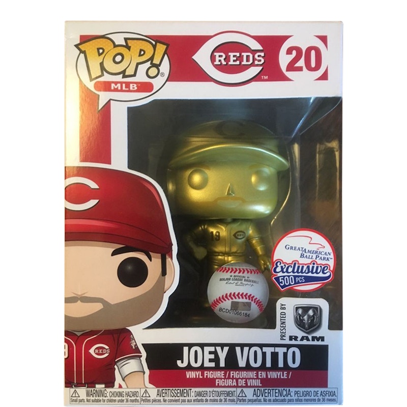 Funko Pop! Sports MLB Cincinatti Reds Joey Votto (Gold) Great American Ballpark Exclusive Figure #20