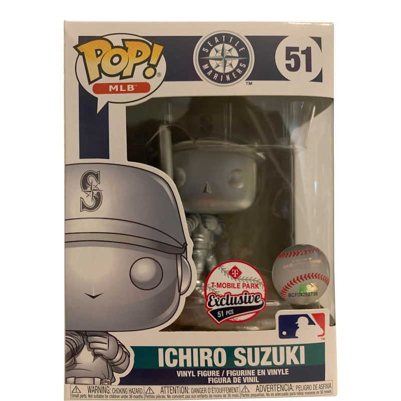 Funko Pop! Sports MLB Seattle Mariners Ichiro Suzuki (Silver) T-Mobile Exclusive Figure #51