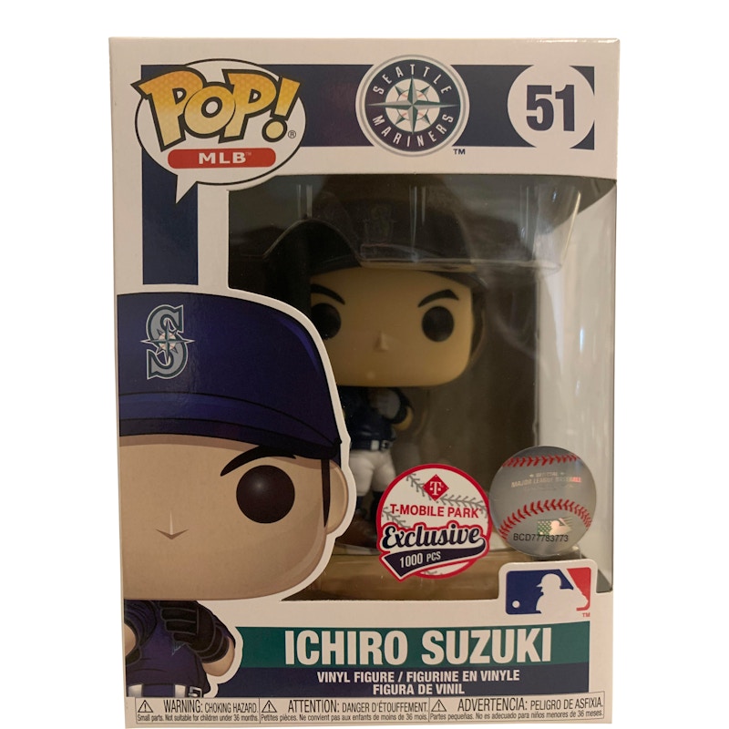 Funko Pop! Sports MLB Seattle Mariners Ichiro Suzuki (Blue Jersey) T-Mobile Exclusive Figure #51