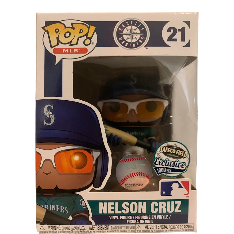 Funko Pop! Sports MLB Seattle Mariners Nelson Cruz Safeco Field Exclusive Teal Jersey Figure #21
