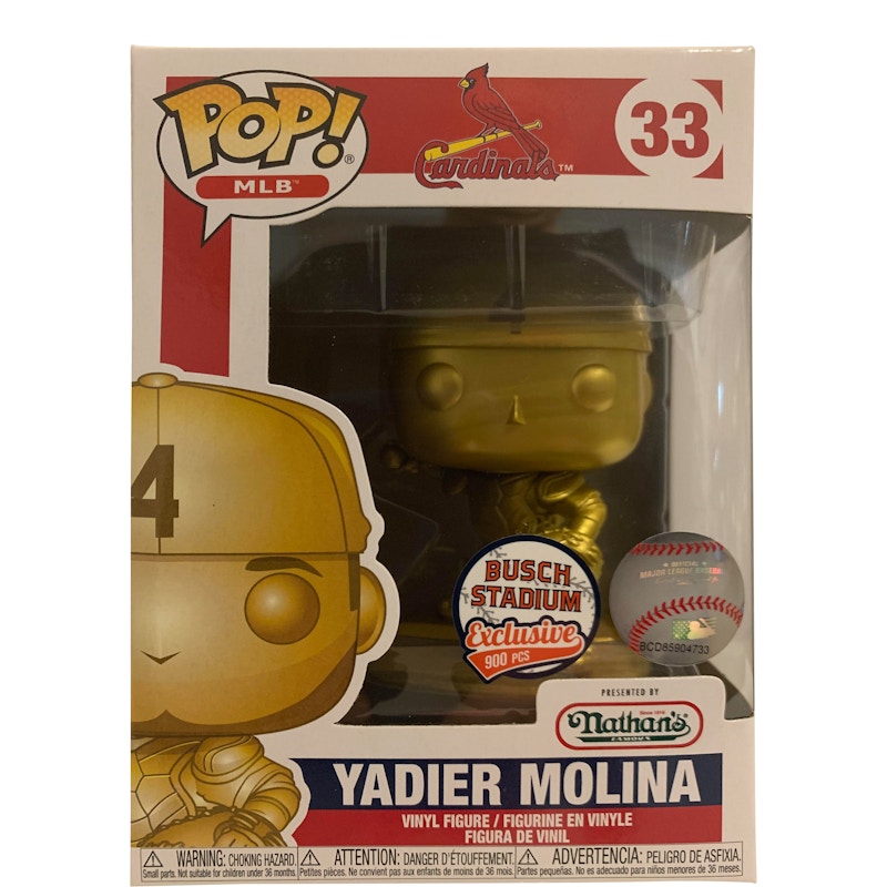 Funko Pop! Sports MLB St. Louis Cardinals Yadier Molina (Gold) Busch Stadium Exclusive Figure #33