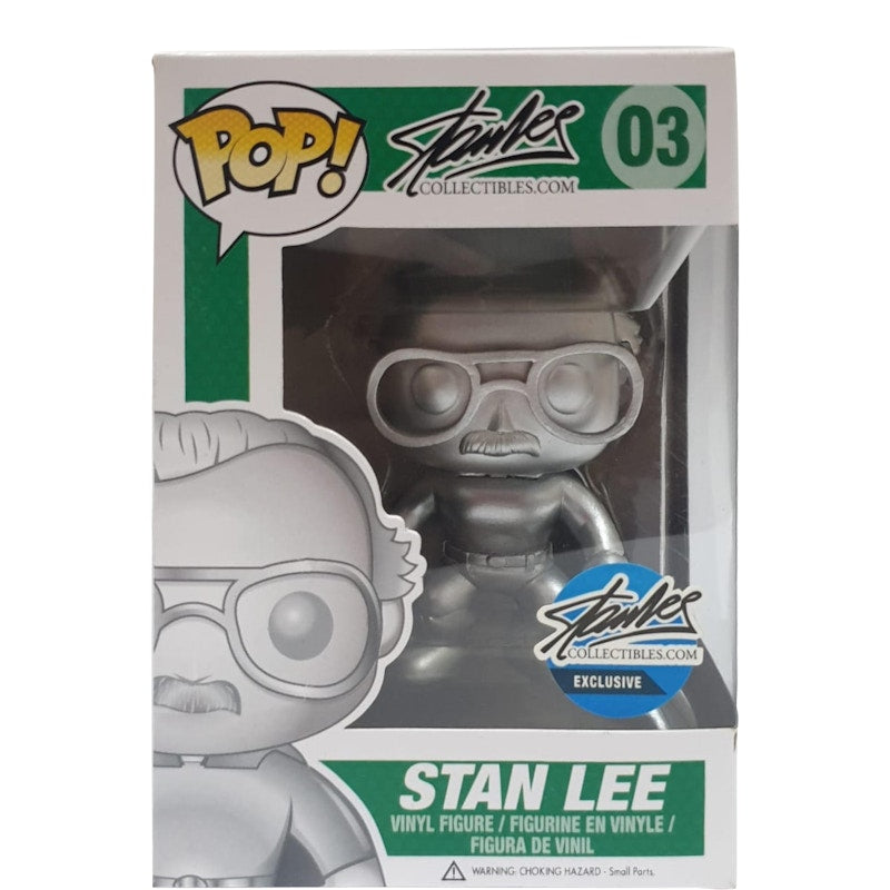 Funko Pop! Stan Lee (Silver) Stan Lee Collectibles Exclusive Figure #03