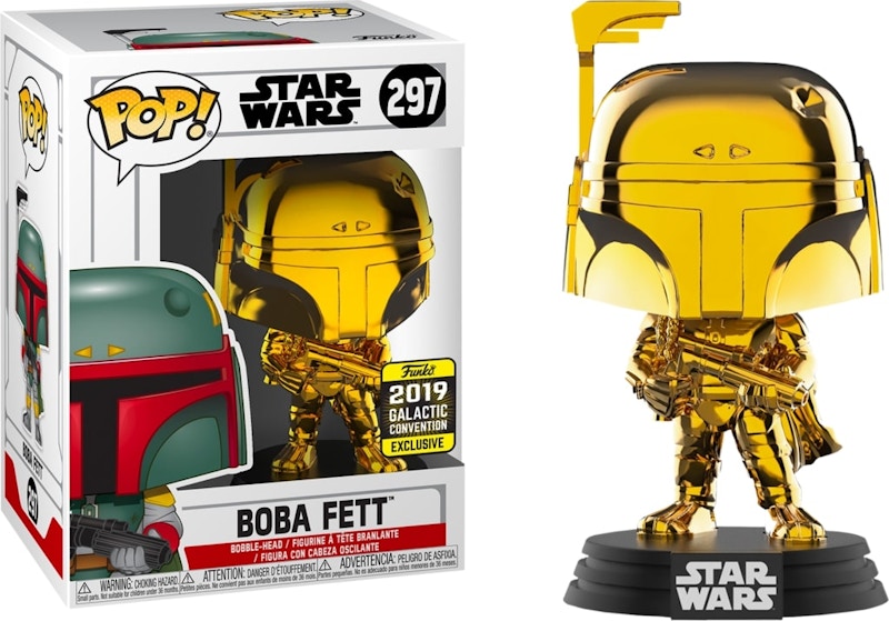 Funko Pop! Star Wars Boba Fett 2019 Galactic Convention Exclusive Figure #297