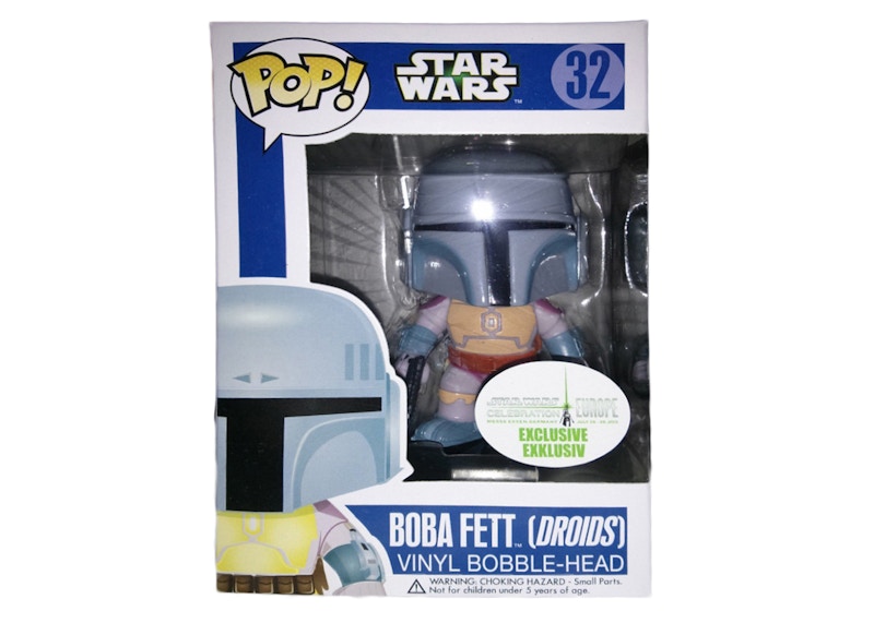 Funko Pop! Star Wars Boba Fett (Droids) Star Wars Celebration Europe Exclusive Bobble-Head #32