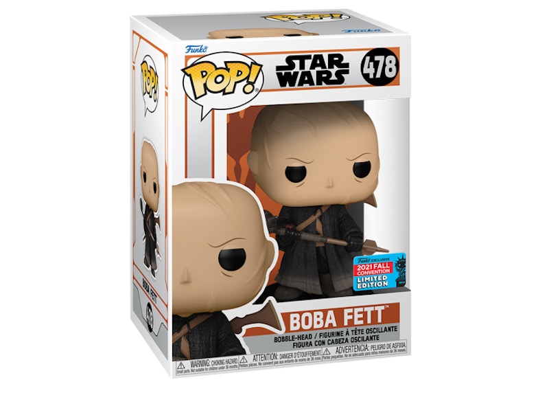 Funko Pop! Star Wars Boba Fett (Unmasked) 2021 Fall Convention Exclusive Figure #478