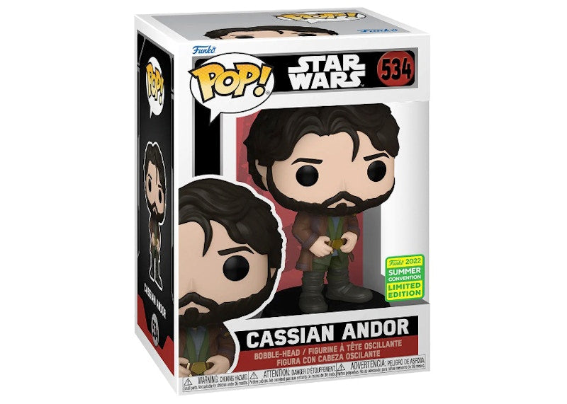Funko Pop! Star Wars Cassian Andor 2022 Summer Convention Exclusive Figure #534