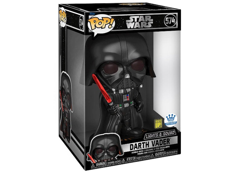 Funko Pop! Star Wars Darth Vader 10 Inch with Lights and Sounds Funko Shop Exclusive Figure #574