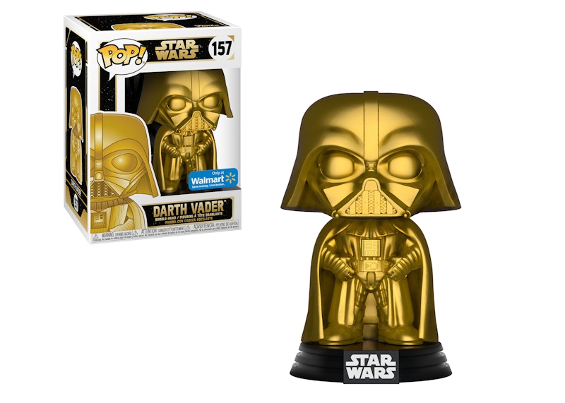 Funko Pop! Star Wars Darth Vader Gold Metallic Walmart Exclusive Figure #157