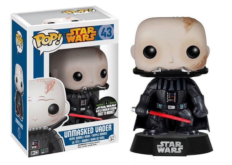 Funko Pop! Star Wars Darth Vader (Unmasked) Star Wars Celebration Exclusive Bobble-Head Figure #43