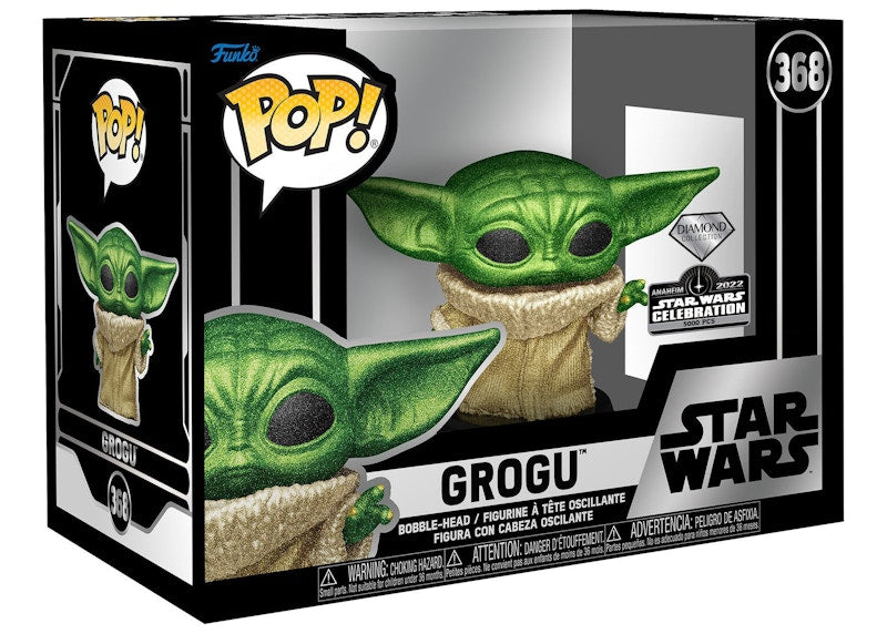 Funko Pop! Star Wars Grogu Diamond Collection 2022 Star Wars Celebration Exclusive (Edition of 5000) Figure #368