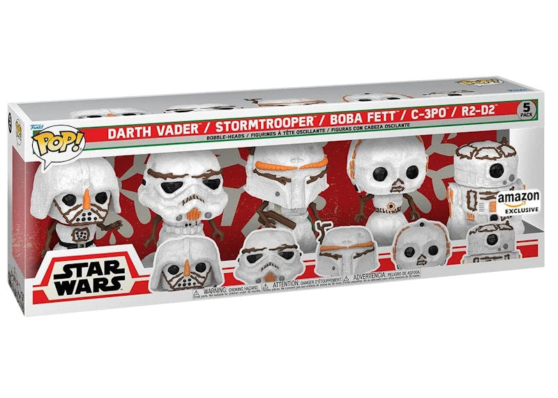 Funko Pop! Star Wars Holiday Snowman Amazon Exclusive 5-Pack