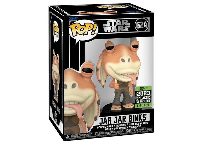 Funko Pop! Star Wars Jar Jar Binks 2023 Galactic Convention Exclusive Figure #624