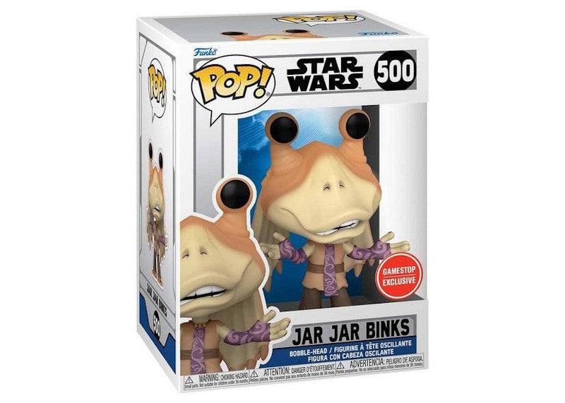 Funko Pop! Star Wars Jar Jar Binks GameStop Exclusive Figure #500